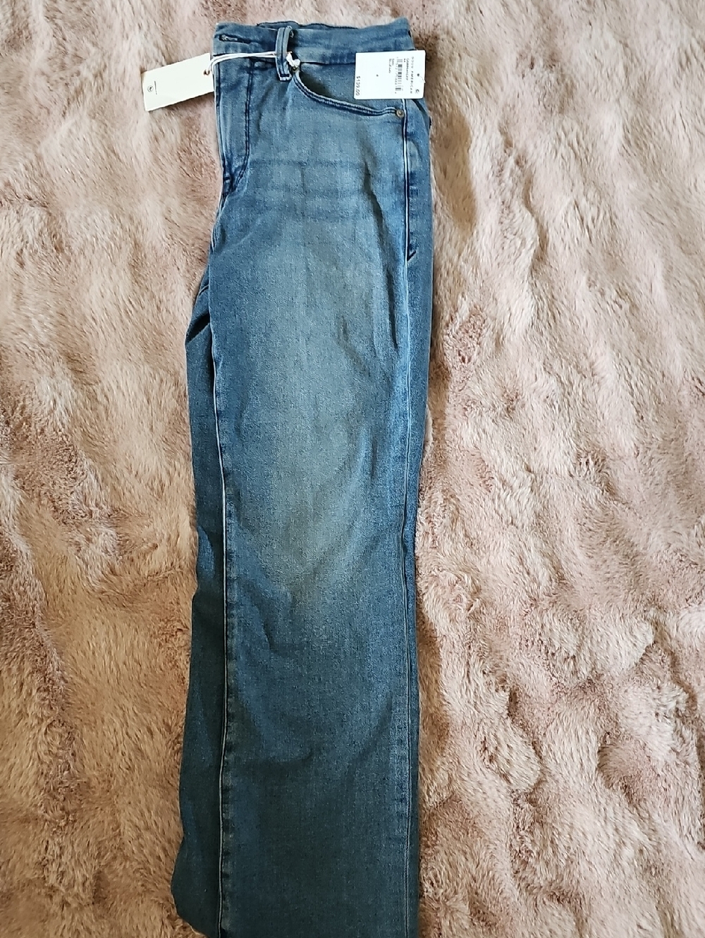 Good American Mid Blue Denim Jeans with Tags